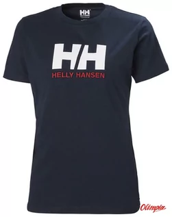 Koszulki i topy damskie - Koszulka damska HELLY HANSEN HH LOGO T-SHIRT granatowa - grafika 1