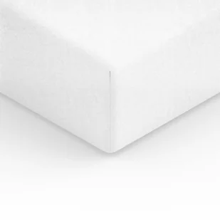 Spod Igły i Nitki Prześcieradło Frotte z gumką 160x200 cm białe - Prześcieradła - miniaturka - grafika 1