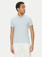 Koszulki męskie - Geox Polo M5511B T3240 F4508 Błękitny Regular Fit - miniaturka - grafika 1