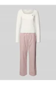 Piżamy damskie - Piżama o kroju regular fit z mieszanki bawełny - Tommy Hilfiger - miniaturka - grafika 1
