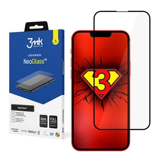 3MK NeoGlass do iPhone 13 Pro czarna ramka 8_2275864 - Szkła hartowane na telefon - miniaturka - grafika 1