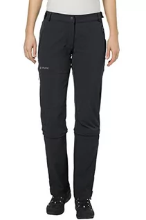 Spodnie damskie - Vaude spodnie damskie Farley Stretch Capri T-Zip II, czarny 045770106480 - grafika 1
