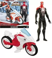 Figurki dla dzieci - HASBRO SPIDERMAN 30cm +MOTOR B3209 WEB NET CYCLE - miniaturka - grafika 1