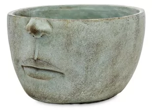 Osłonka ceramiczna twarz 18x28x28 - Donice - miniaturka - grafika 1