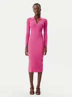 Sukienki - Patrizia Pepe Sukienka dzianinowa 8A1491/K078-R846 Różowy Slim Fit - miniaturka - grafika 1