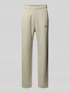 Spodnie sportowe męskie - Spodnie dresowe z elastycznym ściągaczem - miniaturka - grafika 1