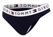 Majtki damskie - TOMMY  HILFIGER MAJTKI STRINGI DAMSKIE THONG NAVY UW0UW01572 416 - Rozmiar: XS - miniaturka - grafika 1