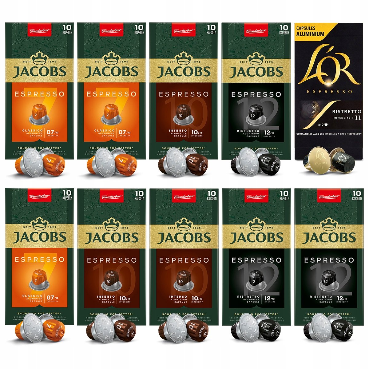 Kapsułki Jacobs Espresso, L'or mix kaw do Nespresso(r)* 90 10 kaw Gratis!