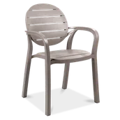 Krzesła - DKWADRAT Krzesło Palma brązowe - miniaturka - grafika 1