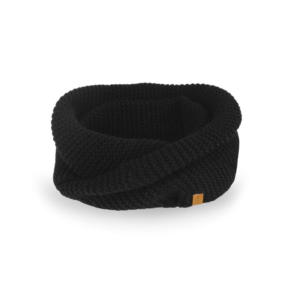 Nandy Duży Ciepły Komin Damski Czarny - 14603-Czarny