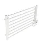 Grzejniki łazienkowe - THERMOVAL Suszarka łazienkowa rozkładana TVB 55x105 Biała - miniaturka - grafika 1