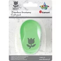 Titanum Dziurkacz z motywem Tulipan 25mm - - Dziurkacze - miniaturka - grafika 1