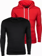 Bluzy męskie - Ombre Zestaw bluz męskich BASIC - mix 2-pak V1 Z54 L - miniaturka - grafika 1