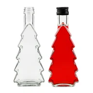 Domowy wyrób alkoholu - 5 SZTUK BUTELKA CHOINKA 250 ML NA NALEWKI PREZENT BUTELKI ŚWIĄTECZNE - miniaturka - grafika 1