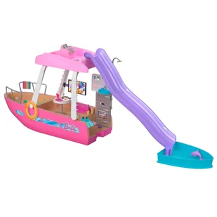 Barbie DreamBoat HJV37 – lalka Wymarzona Łódka z Akcesoriami i Zwierzętami - Domki dla lalek - miniaturka - grafika 1