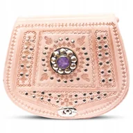 Torebki damskie - Torebka Damska Listonoszka Na Ramię Skórzana Orientalna Etniczna Z Maroko - miniaturka - grafika 1