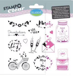 Aladine Stemple silikonowe, ślub - Scrapbooking - miniaturka - grafika 1
