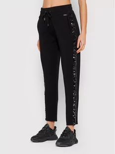 Guess Spodnie dresowe Dalida W1BB16 K7UW2 Czarny Regular Fit - Spodnie sportowe damskie - miniaturka - grafika 1