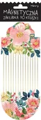 Zakładki do książek - Zakładka magnetyczna owal Kolorowe kwiaty - Henry - miniaturka - grafika 1