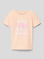 Koszulki dla dziewczynek - T-shirt z nadrukiem z logo i motywem model ‘PURPLE HEARTS’ - miniaturka - grafika 1