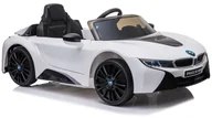 Pojazdy elektryczne dla dzieci - Auto na Akumulator BMW I8 Coupe Biały LEAN CARS - miniaturka - grafika 1