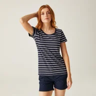 Koszulki i topy damskie - Regatta Damska koszulka Filandra VIII Granatowy, Cotton, Rozmiar: 52 - miniaturka - grafika 1