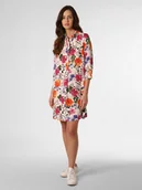 Sukienki - Apriori - Damska sukienka lniana, biały|wielokolorowy - miniaturka - grafika 1