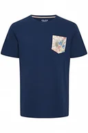 Koszulki męskie - Blend Męski T-shirt T-shirt, 194024/Dress Blues, S, 194024/Dress Blues, S - miniaturka - grafika 1