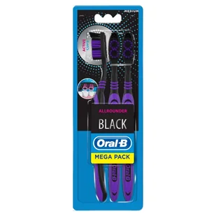 Oral-B Allrounder Black Manualna szczoteczka do zębów, 3 sztuki - Woda - miniaturka - grafika 1
