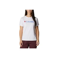Odzież trekkingowa damska - Columbia Sun Trek W Graphic Tee, damski t-shirt - miniaturka - grafika 1