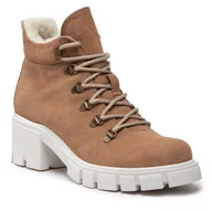 Botki damskie - Botki Filipe 11701 Beżowy - miniaturka - grafika 1