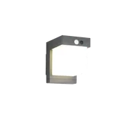 Lampy ogrodowe - RL Light COLOMBO R23286132 kinkiet zewnętrzny LED 5,5W solar/230V z czujnikiem ruchu/zmierzchu - miniaturka - grafika 1
