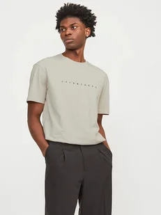 Jack & Jones Koszulka w kolorze beżowym - Koszulki męskie - miniaturka - grafika 1