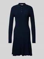 Sukienki - Sukienka polo z fakturowanym wzorem model ‘RAYON CABLE’ - miniaturka - grafika 1