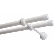 Karnisze - Karnisz DECASTYL Luna Podwójny 320 cm Biały - miniaturka - grafika 1