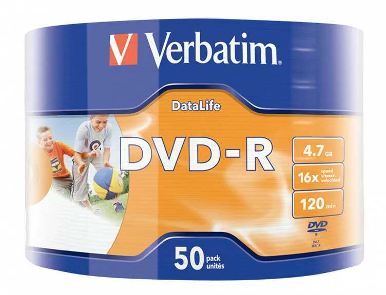 Verbatim DVD-R 4.7GB x16 cakebox 50szt Inkjet Printable