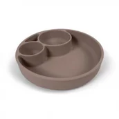 Miseczki i talerzyki dla dzieci - Filibabba silikonowy talerzyk z przegródkami warm - miniaturka - grafika 1