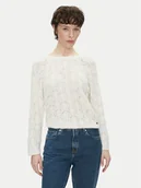 Swetry damskie - Pepe Jeans Sweter Nova PL702239 Écru Regular Fit - miniaturka - grafika 1