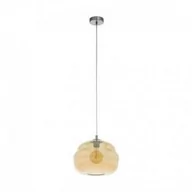 Lampy sufitowe - Eglo Dogato 39533 lampa wisząca zwis oprawa 1x60W E27 bursztynowa - miniaturka - grafika 1