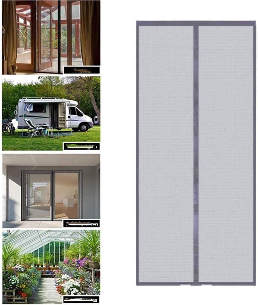 INF Zasłona do drzwi z moskitierą Szary S