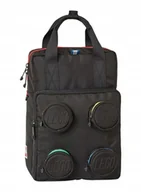 Plecaki szkolne i tornistry - Lego Brick 2x2 Backpack 20205-0354 czarny plecak klasyczny szkolny - miniaturka - grafika 1
