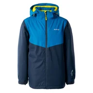 Kurtki narciarskie - Dziecięca Kurtka ocieplana HI-TEC OLMO JRB 26627-D BLUES/SK – Niebieski - miniaturka - grafika 1