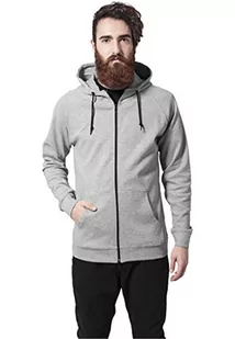 Urban Classics Męska bluza z kapturem z zamkiem błyskawicznym Heavy Interlock Raglan Hoody - Bluzy męskie - miniaturka - grafika 1