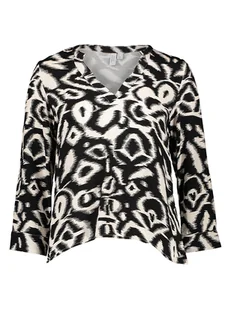 Vero Moda Bluzka w kolorze czarno-kremowym - Bluzki damskie - miniaturka - grafika 1