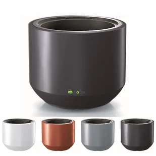 Duża donica 82 L masywna nowoczesna okrągła D 57 cm H 47 cm Antracyt mat z wkładem 56 L - Donice Duża donica 82 L masywna nowoczesna okrągła D 57 cm H 47 cm Antracyt mat z wkładem 56 L - Donice - miniaturka - grafika 1