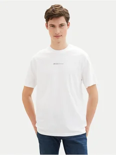 Tom Tailor Denim T-Shirt 1040880 Biały Relaxed Fit - Koszulki męskie - miniaturka - grafika 1
