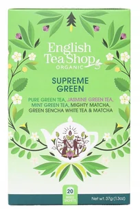 Supreme Green - Zestaw Ekologicznych Herbat, 20 Saszetek, Mix 5 Smaków - Herbata - miniaturka - grafika 1