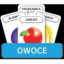 Komlogo Komlogo, karty logopedyczne, Rozwijamy mowę i myślenie dziecka, Owoce - Gry karciane - miniaturka - grafika 1