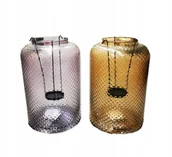 Świeczniki - Świecznik szklany dekoracyjny 29 cm - miniaturka - grafika 1