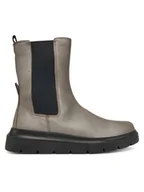 Botki damskie - ECCO Sztyblety Nouvelle 21622302559 Brązowy - miniaturka - grafika 1